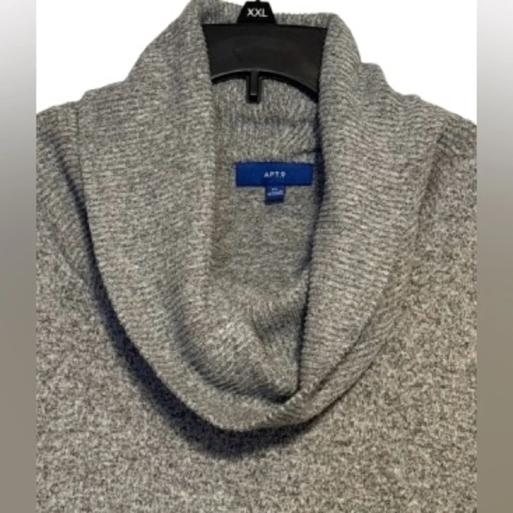 Apt. 9 Heather Gray Turtleneck Sweater